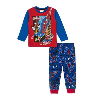 Boys' red and blue 'Spider-Man' pyjama set
